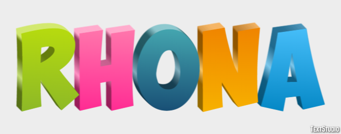 Rhona Effet de texte