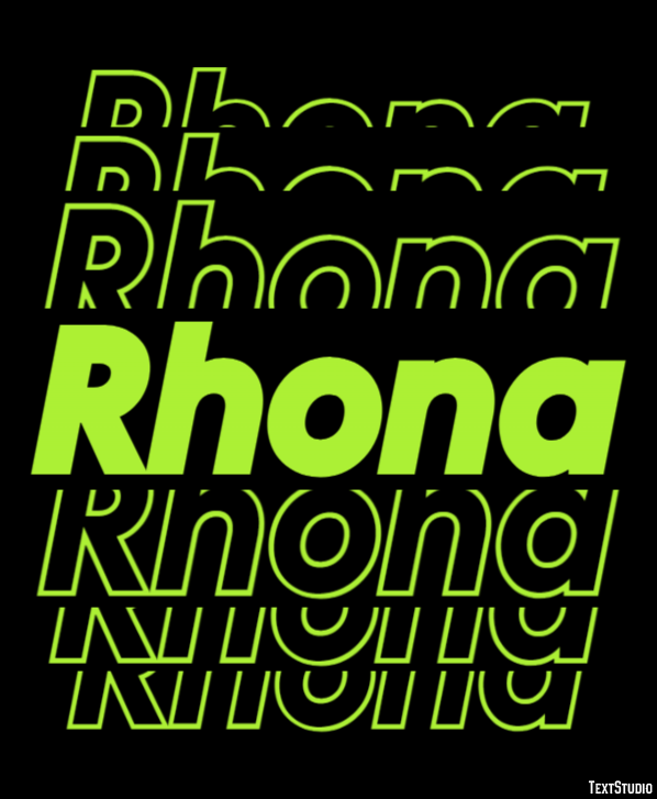 Rhona Effet de texte