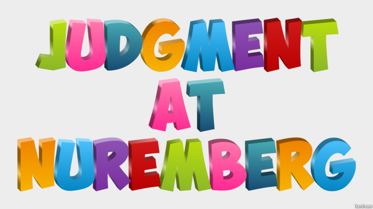 Judgment at Nuremberg Efecto de Texto