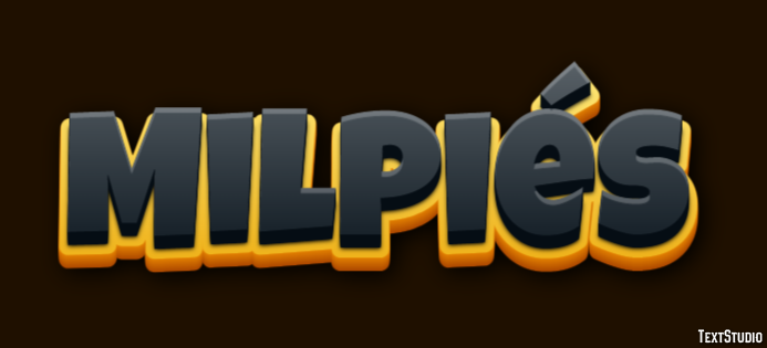 Milpiés Efecto de Texto