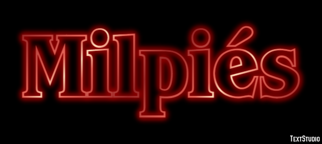 Milpiés Efecto de Texto