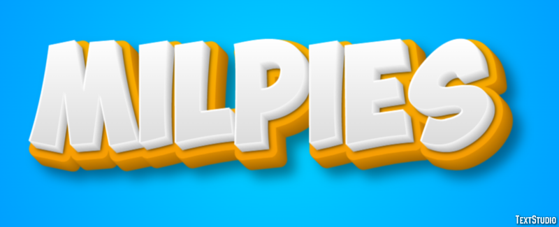 Milpiés Efecto de Texto