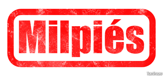 Milpiés Efecto de Texto