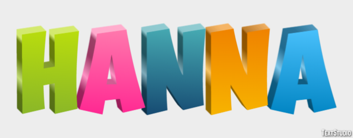 Hanna Tekst Effect