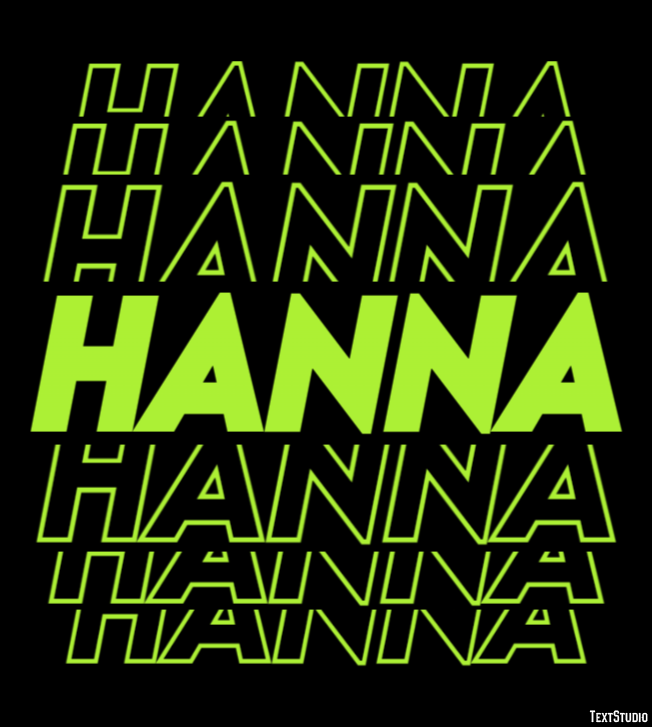 Hanna Efekt tekstowy