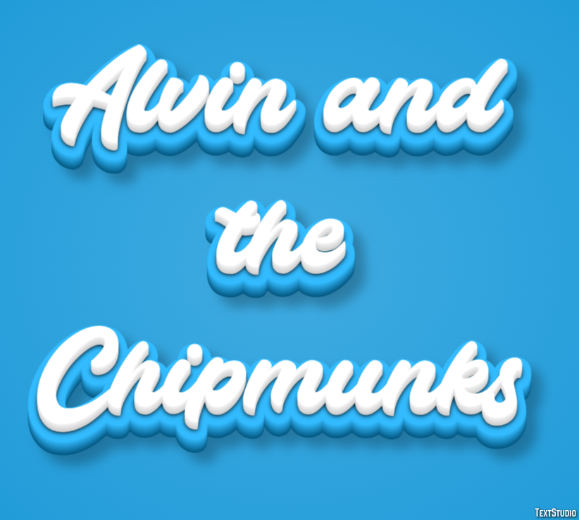 Alvin and the Chipmunks Text Effect