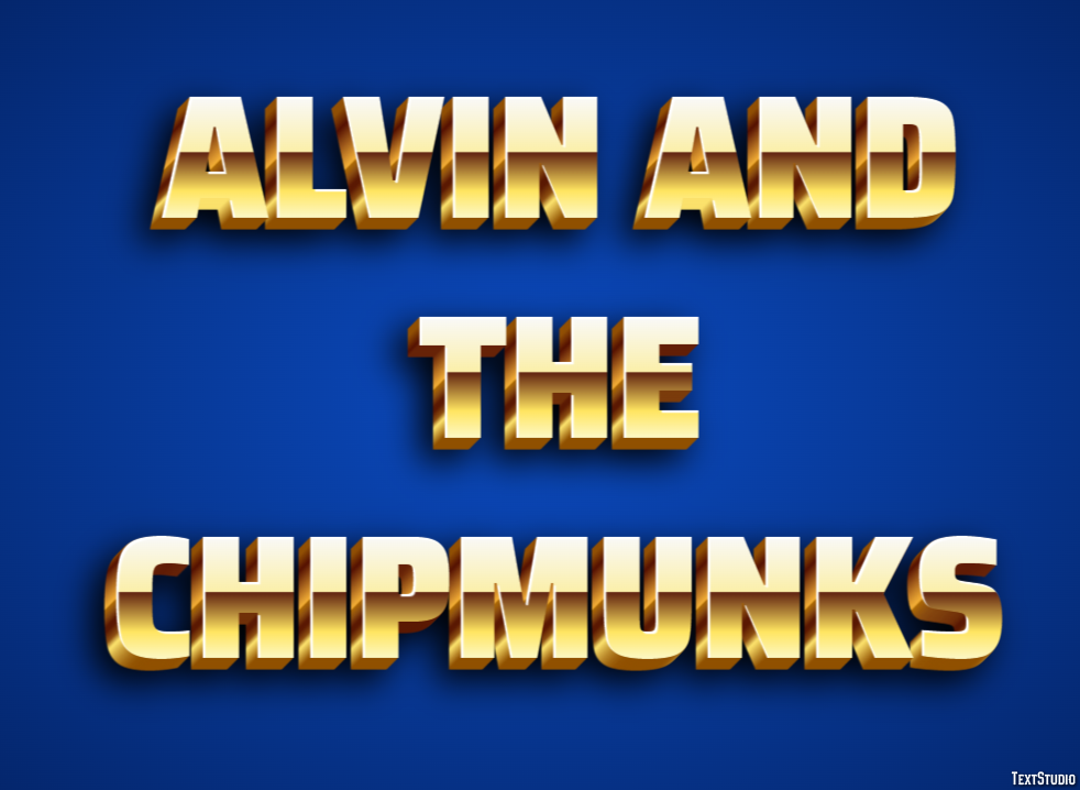 Alvin and the Chipmunks Text Effect