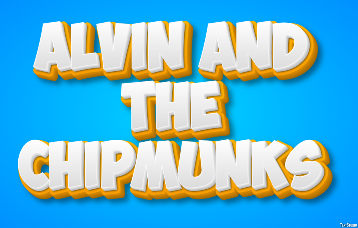 Alvin and the Chipmunks Text Effect