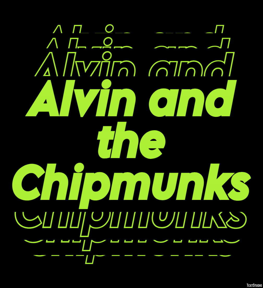 Alvin and the Chipmunks Text Effect