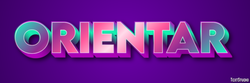 Orientar Text Effect