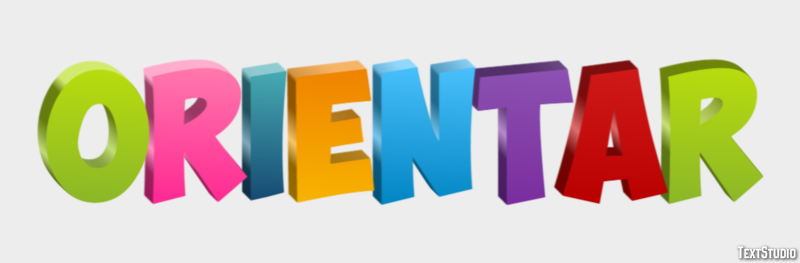Orientar Text Effect
