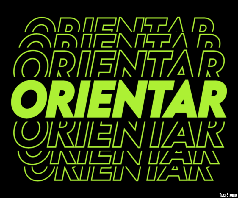 Orientar Efecto de Texto