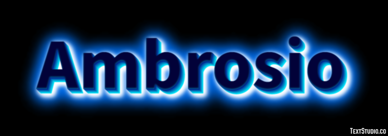 Ambrosio Efecto de Texto