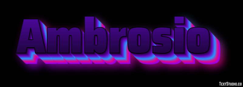 Ambrosio Efecto de Texto