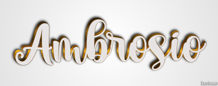 Ambrosio Efecto de Texto