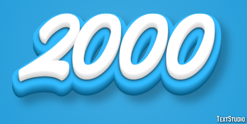 2000 Text Effect