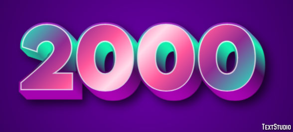2000 Text Effect