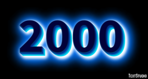 2000 Text Effect