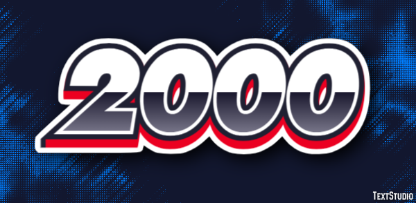2000 Text Effect