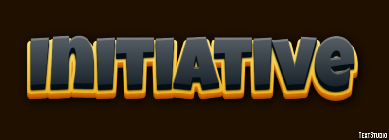 Initiative Text Effect