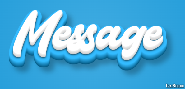 Message Text Effect