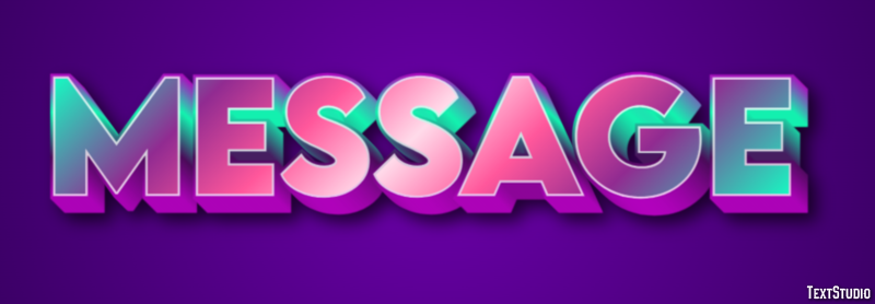 Message Text Effect