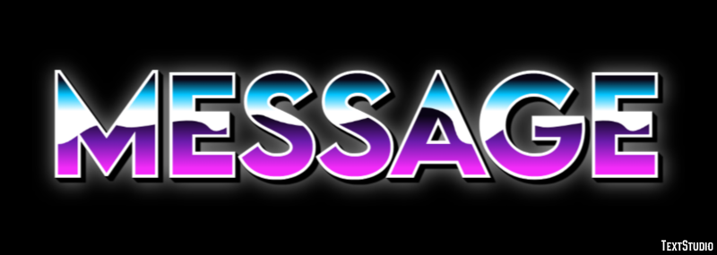 Message Эффект текста
