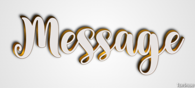 Message Text Effect
