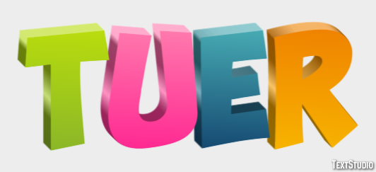 Tuer テキスト効果