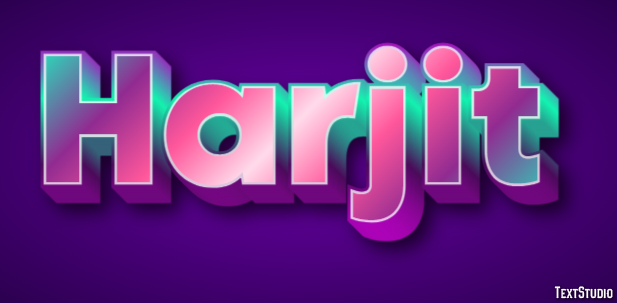Harjit Text effect