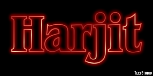 Harjit Text effect