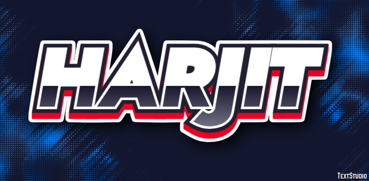 Harjit Text effect