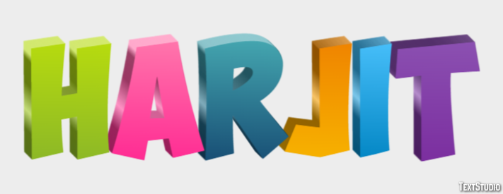 Harjit Text Effect