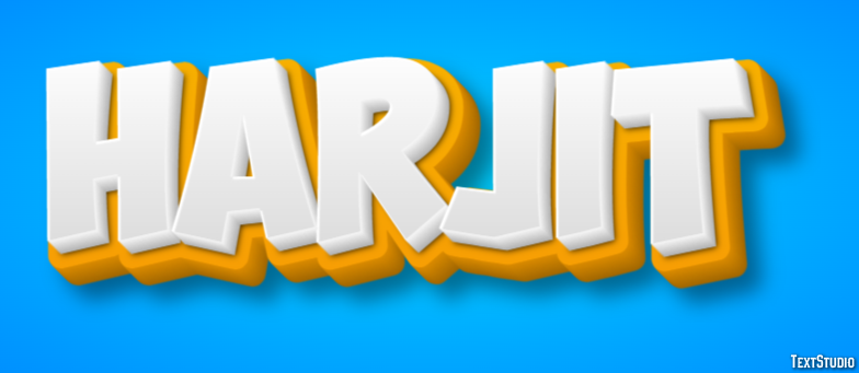 Harjit Text effect