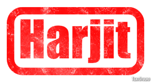Harjit Text effect