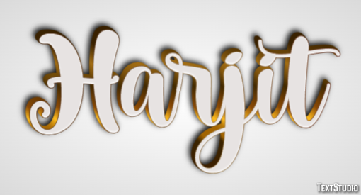 Harjit Text effect