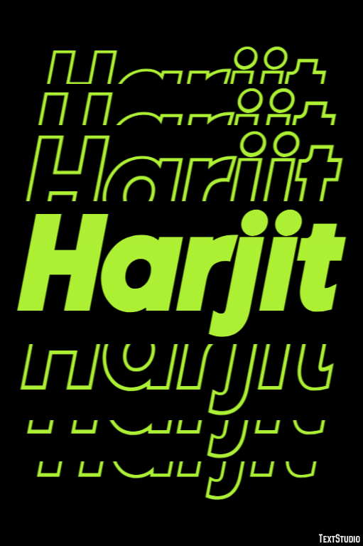 Harjit Text effect