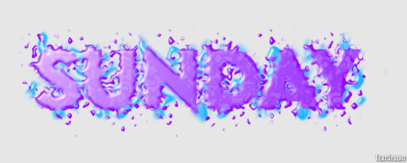 Sunday Texteffekt