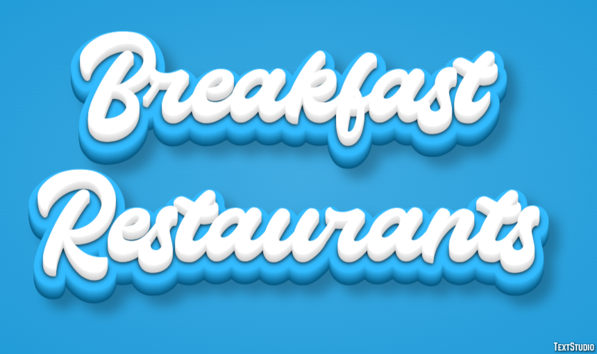 Breakfast Restaurants Efecto de texto