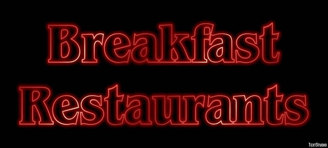 Breakfast Restaurants Efecto de Texto