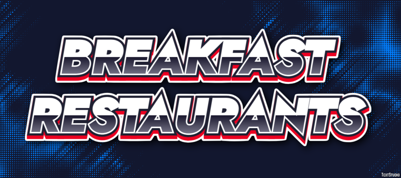 Breakfast Restaurants Efecto de Texto