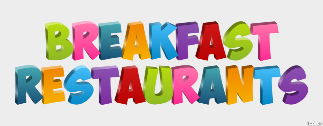 Breakfast Restaurants Efecto de texto