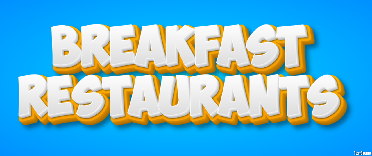 Breakfast Restaurants Efecto de Texto
