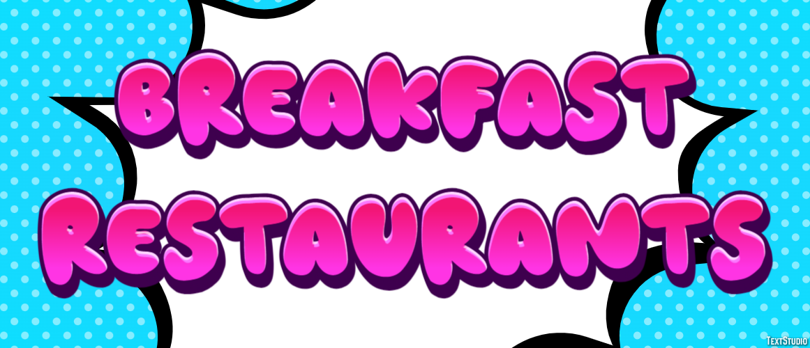 Breakfast Restaurants Efecto de Texto