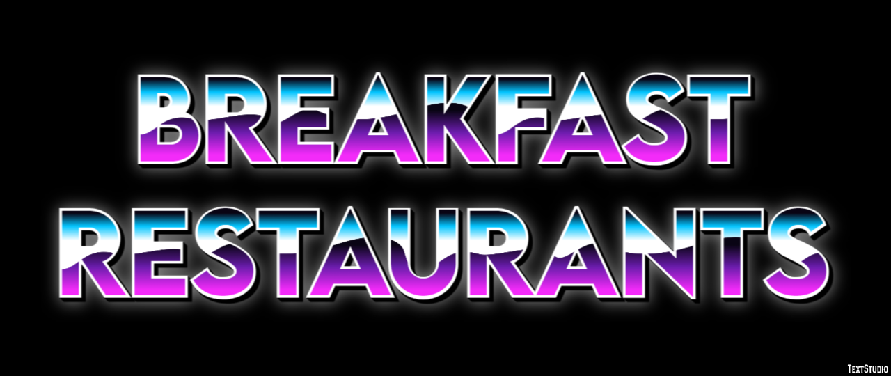 Breakfast Restaurants Efecto de texto