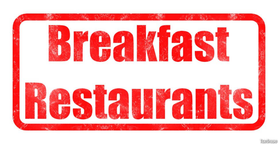 Breakfast Restaurants Efecto de Texto