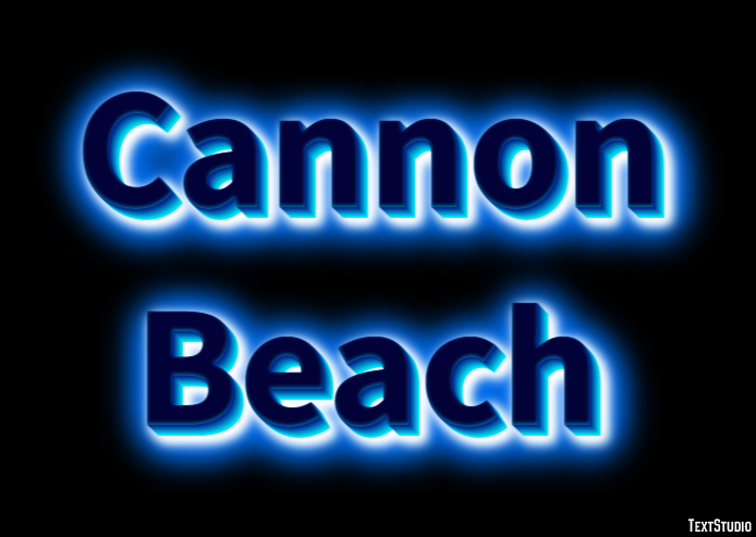 Cannon Beach Efekt tekstowy
