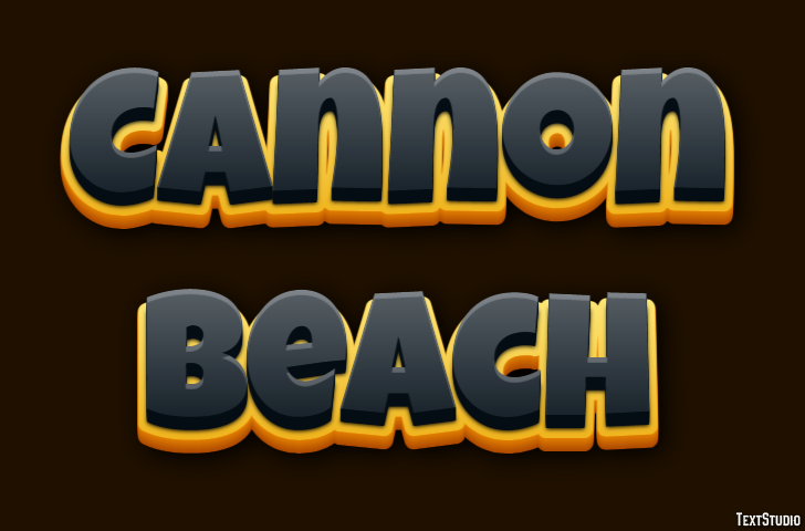 Cannon Beach Эффект текста
