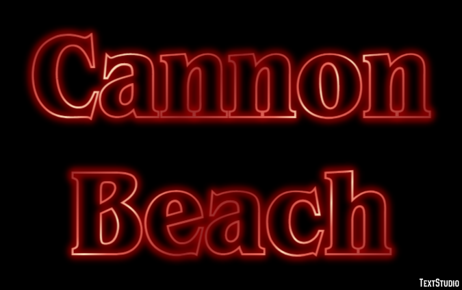 Cannon Beach Efekt tekstowy