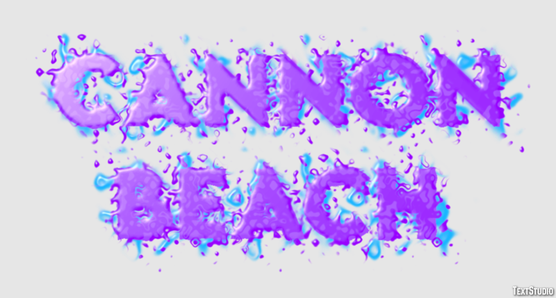 Cannon Beach テキスト効果